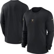 Nike Men's Nike Black New Orleans Saints 2023 Sideline Performance Long Sleeve T-Shirt