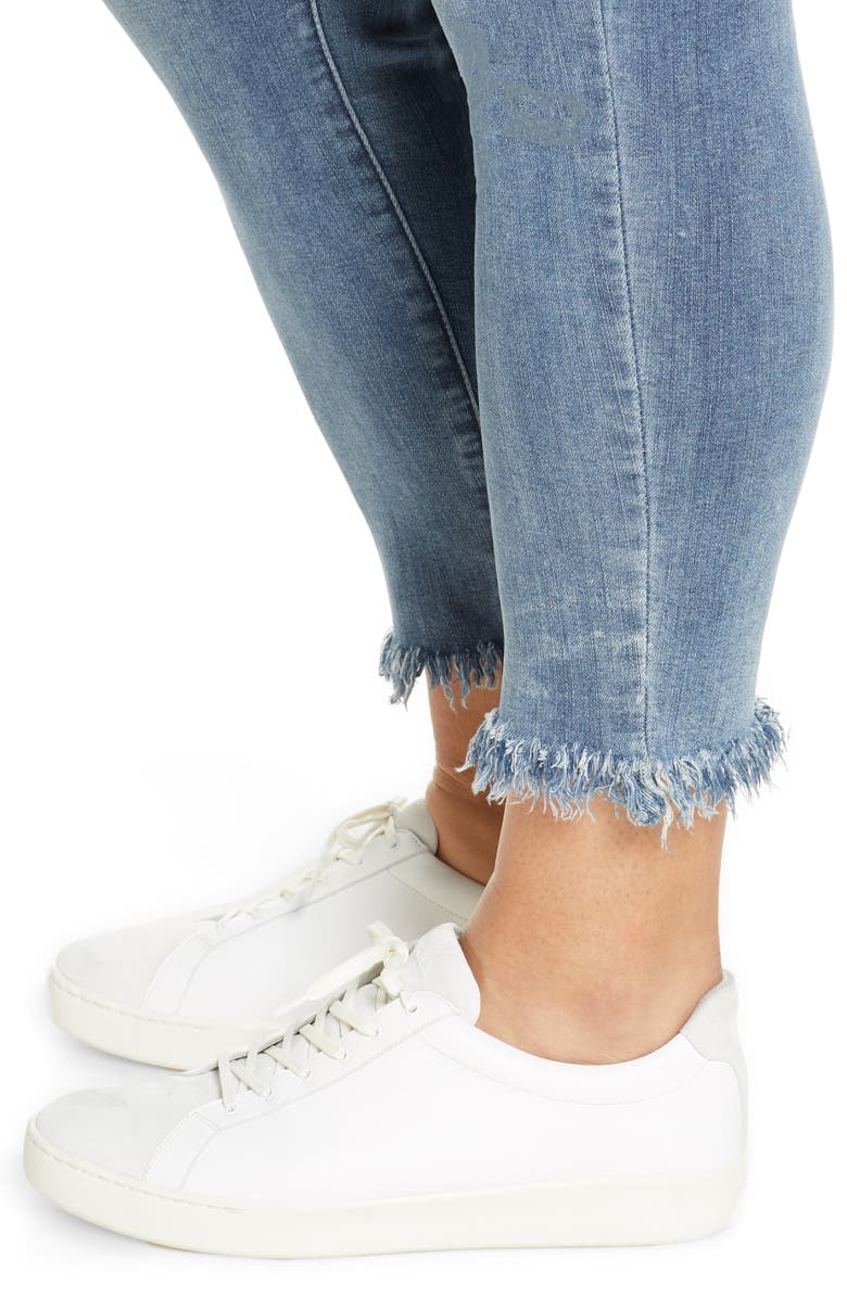 Wit & Wisdom Ab-Solution Luxe Touch Chewed Hem Skinny Jeans, Alternate, color, 