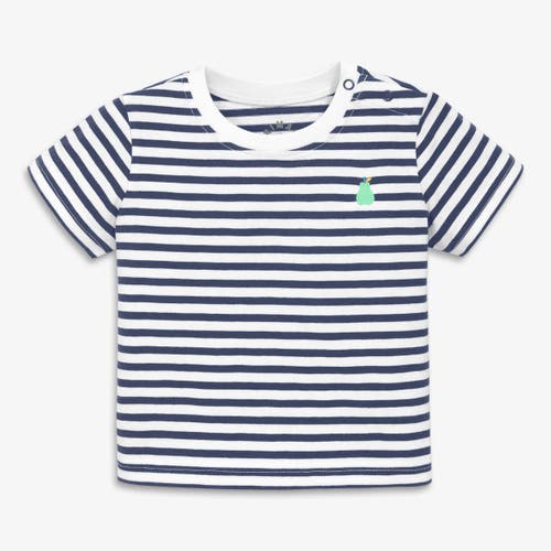 Primary Kids'  Baby Embroidered Stripe Tee In Blue