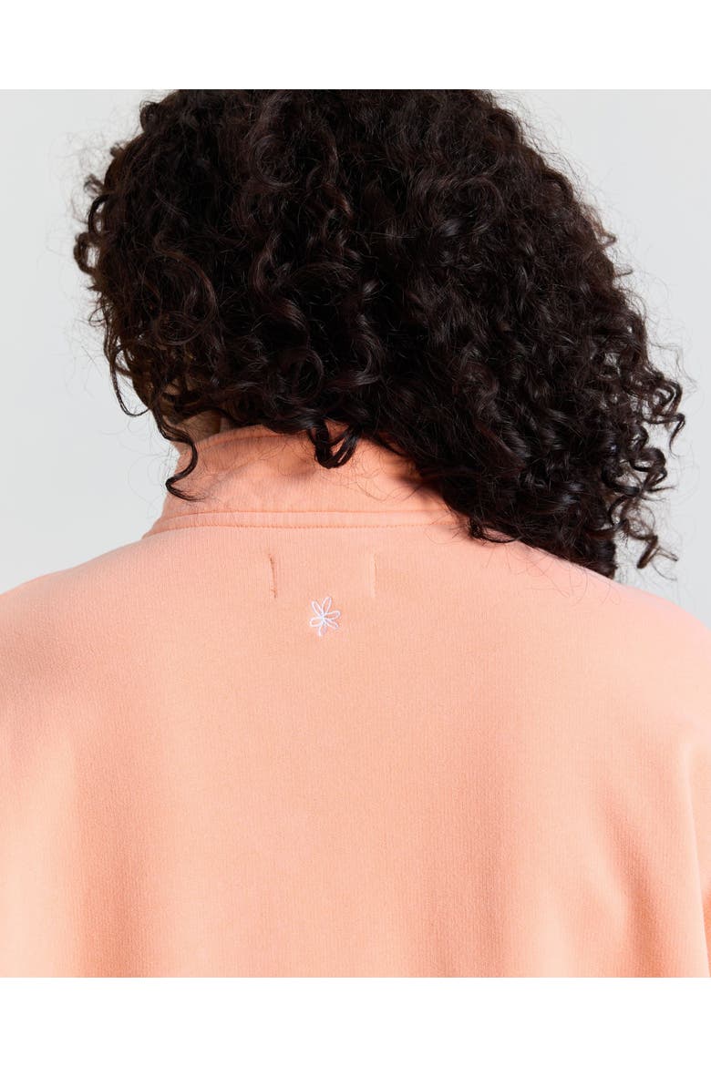 Optimism 3/4 Zip Up, Alternate, color, Coral