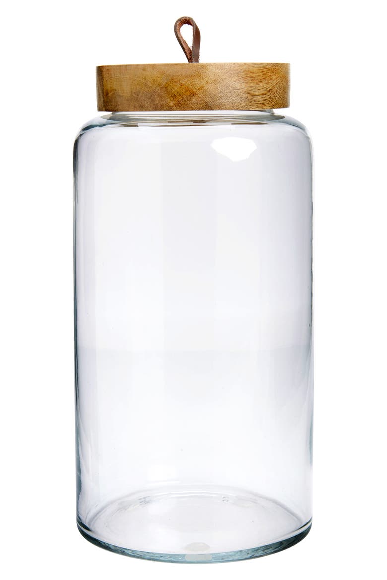 Glass Canister, Main, color, CLEAR/ BROWN