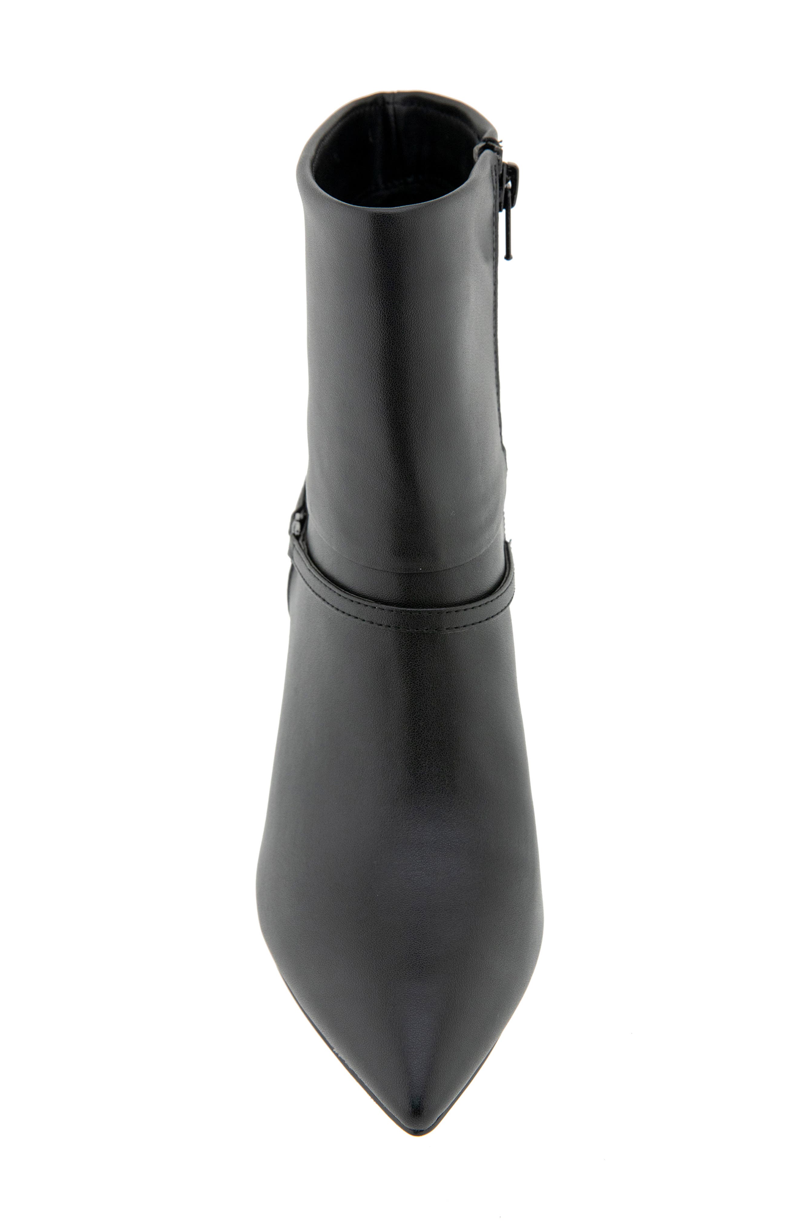 Maise Cone Heel Bootie, Alternate, color, BLACK