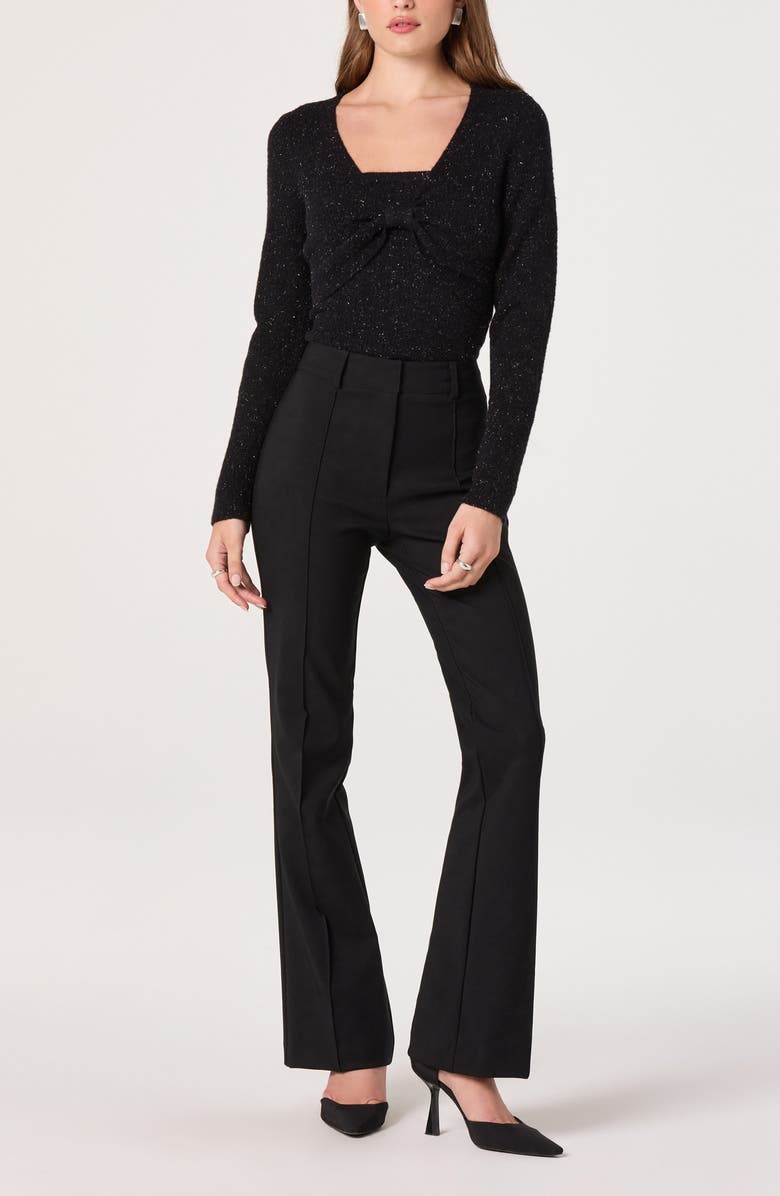 ASTR the Label Metallic Bolero Jacket & Tube Top Set, Alternate, color, Black