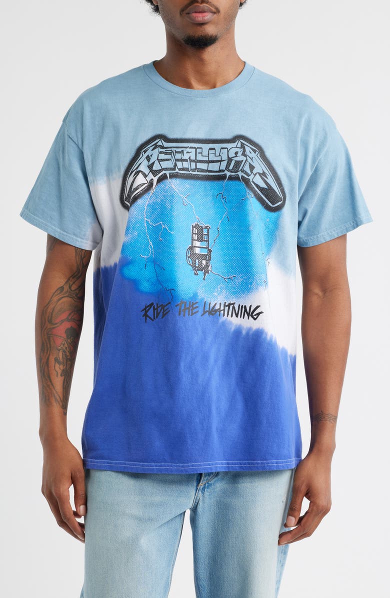 Merch Traffic Metallica Ride the Lightening Graphic T-Shirt, Main, color,