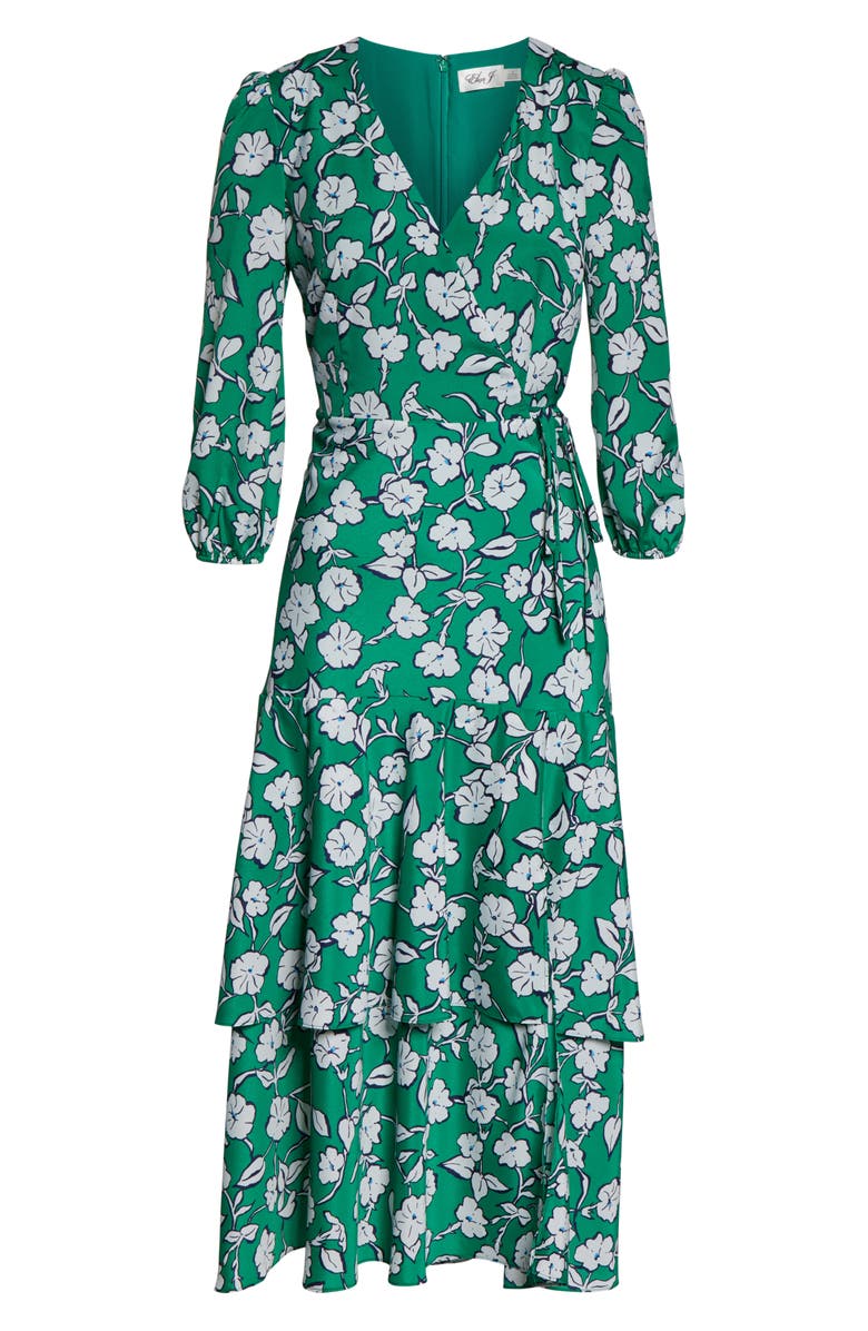 Eliza J Asymmetrical Faux Wrap Maxi Dress, Alternate, color,