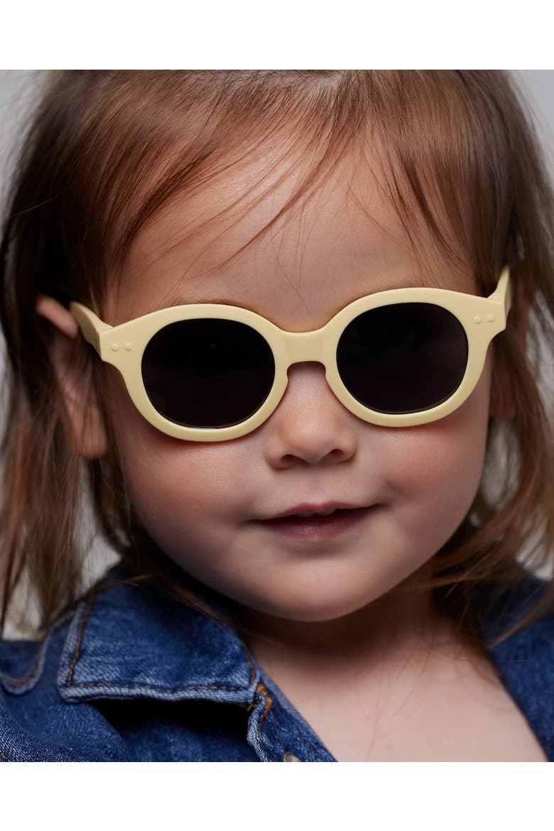 #C 38mm Square Kids Sunglasses, Main, color, Lemonade