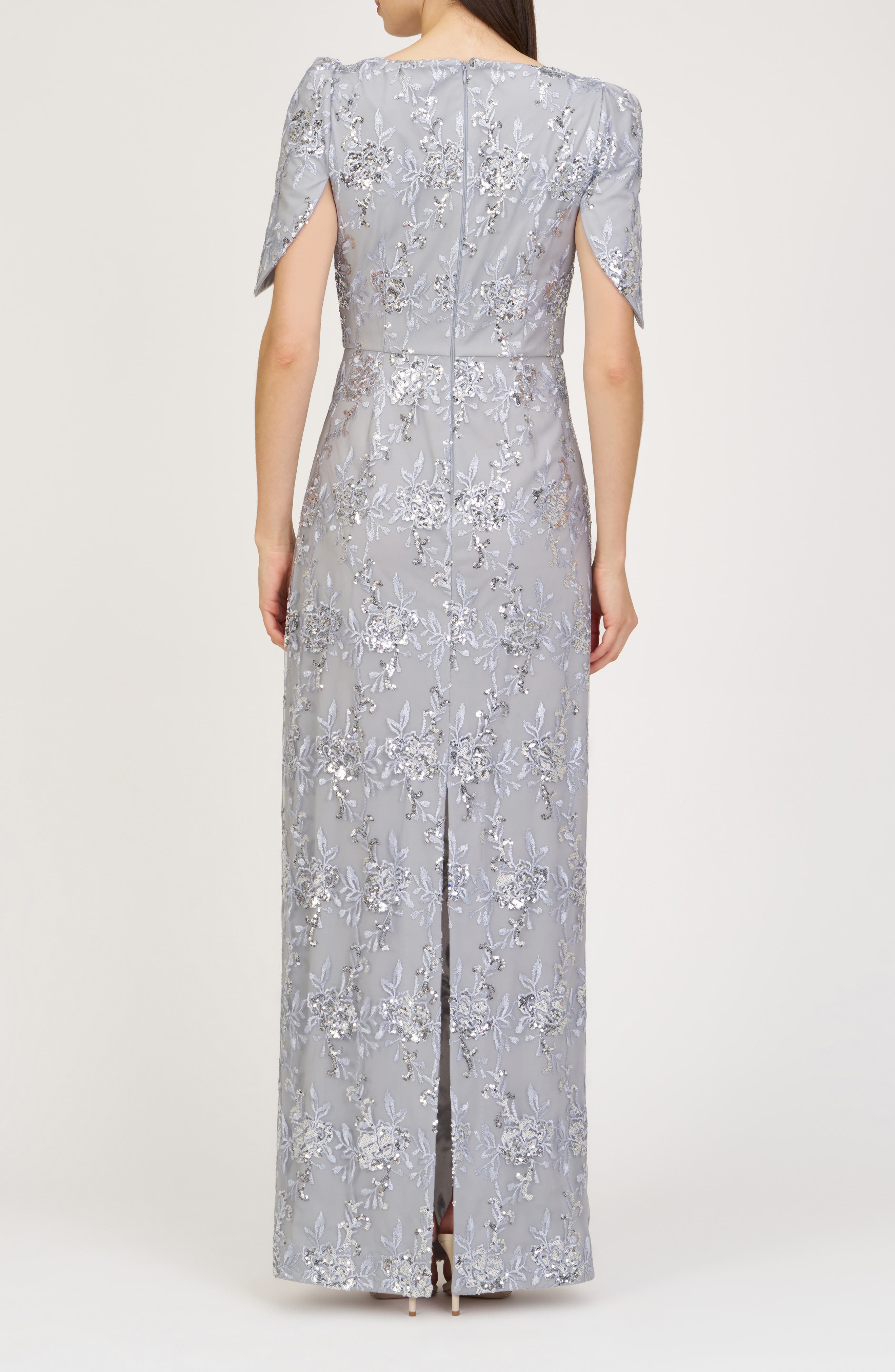 Elena Floral Embroidered Column Gown - image 2