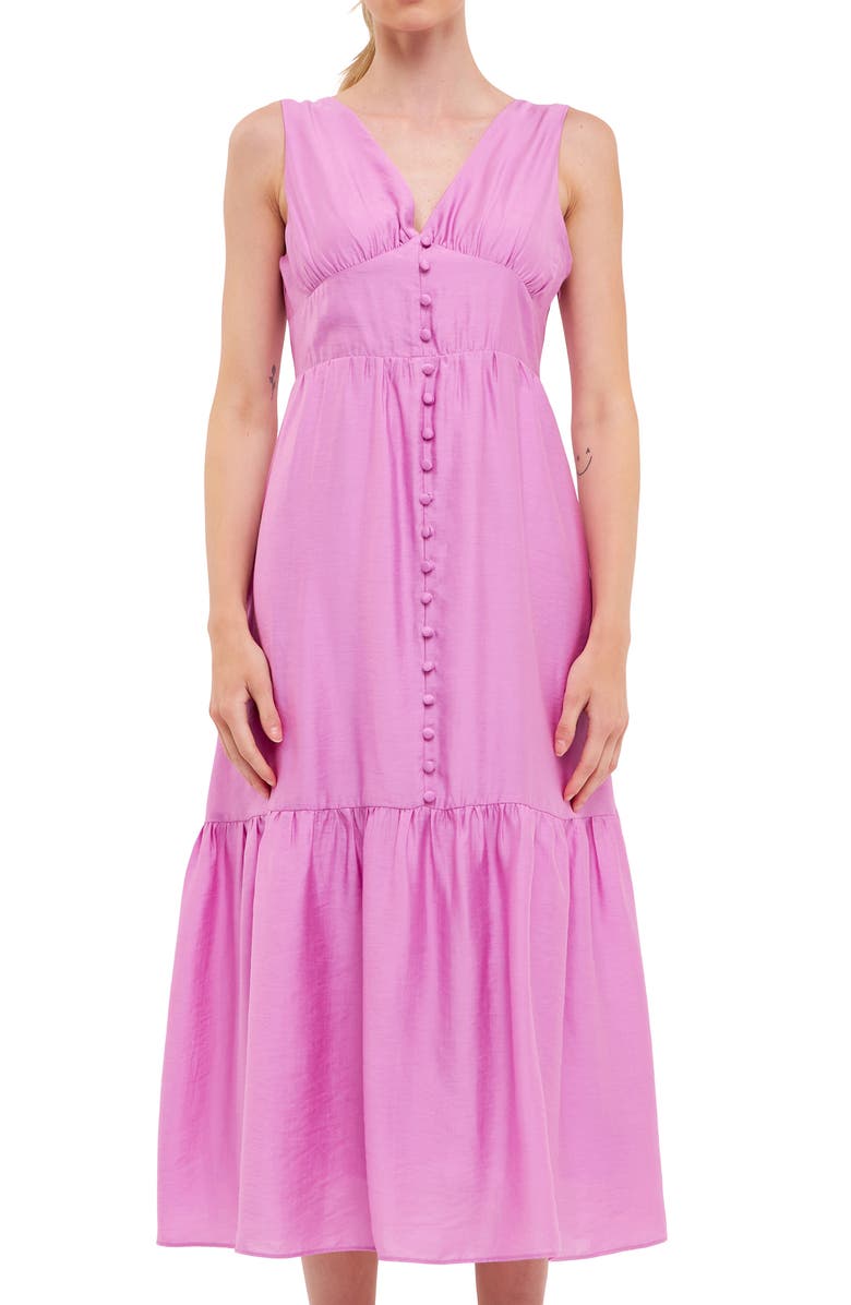 Endless Rose Bow Back Midi Dress, Alternate, color, Orchid