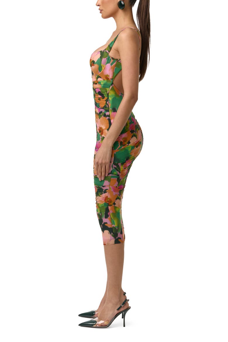 Floral Sleeveless Open Back Body-Con Dress, Alternate, color, SECRET GARDEN