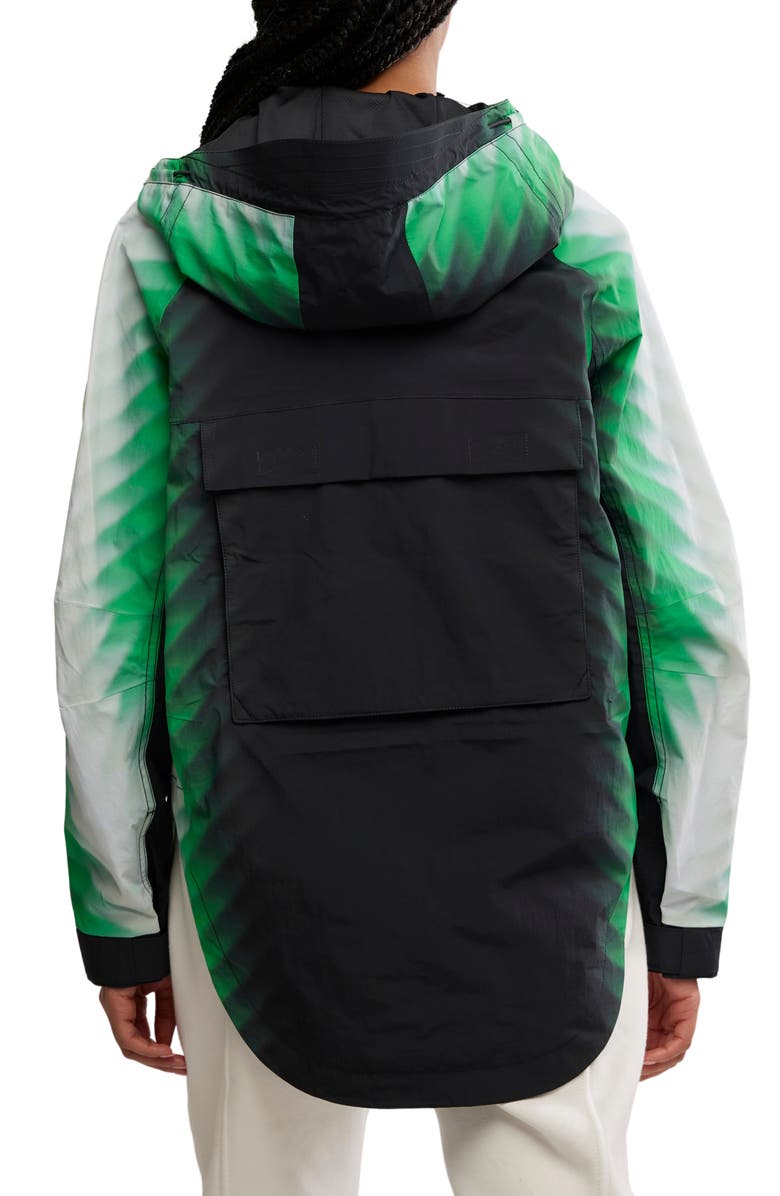 Free People Print Waterproof Rain Jacket, Alternate, color, 