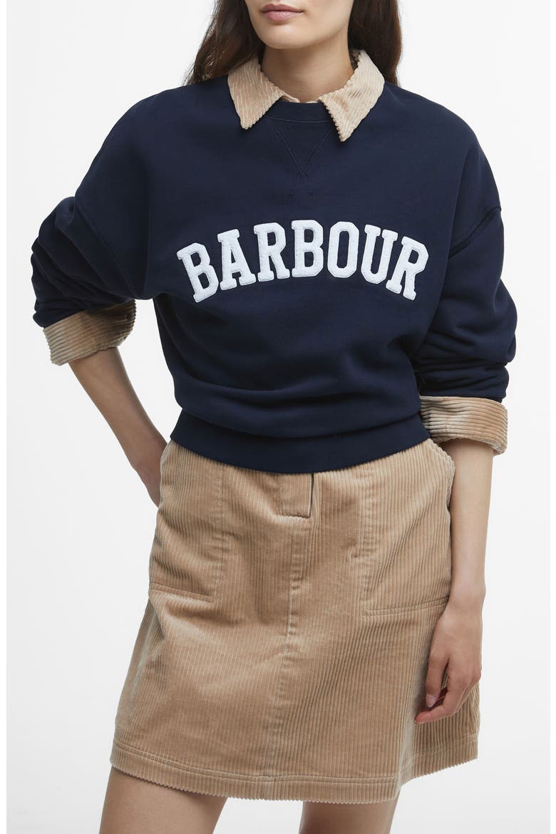 Silverdale Logo Sweatshirt, Main, color, NAVY