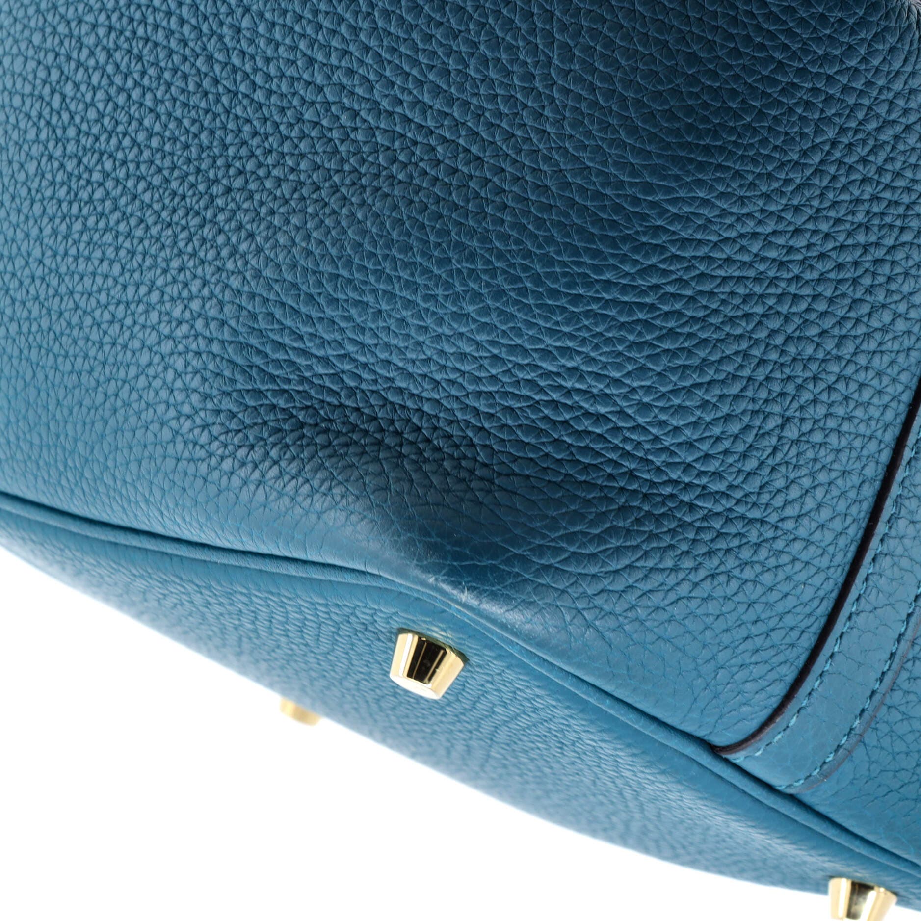 Pre-Owned Hermes Picotin Lock Bag Clemence PM, Alternate, color, Vert Bosphore