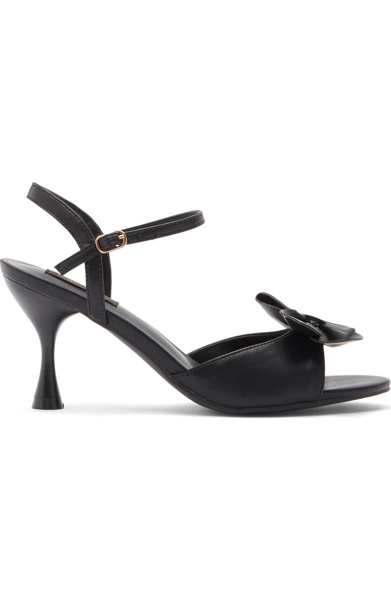 RACHEL Rachel Roy Tokyo Bow Ankle Strap Sandal, Alternate, color, Black