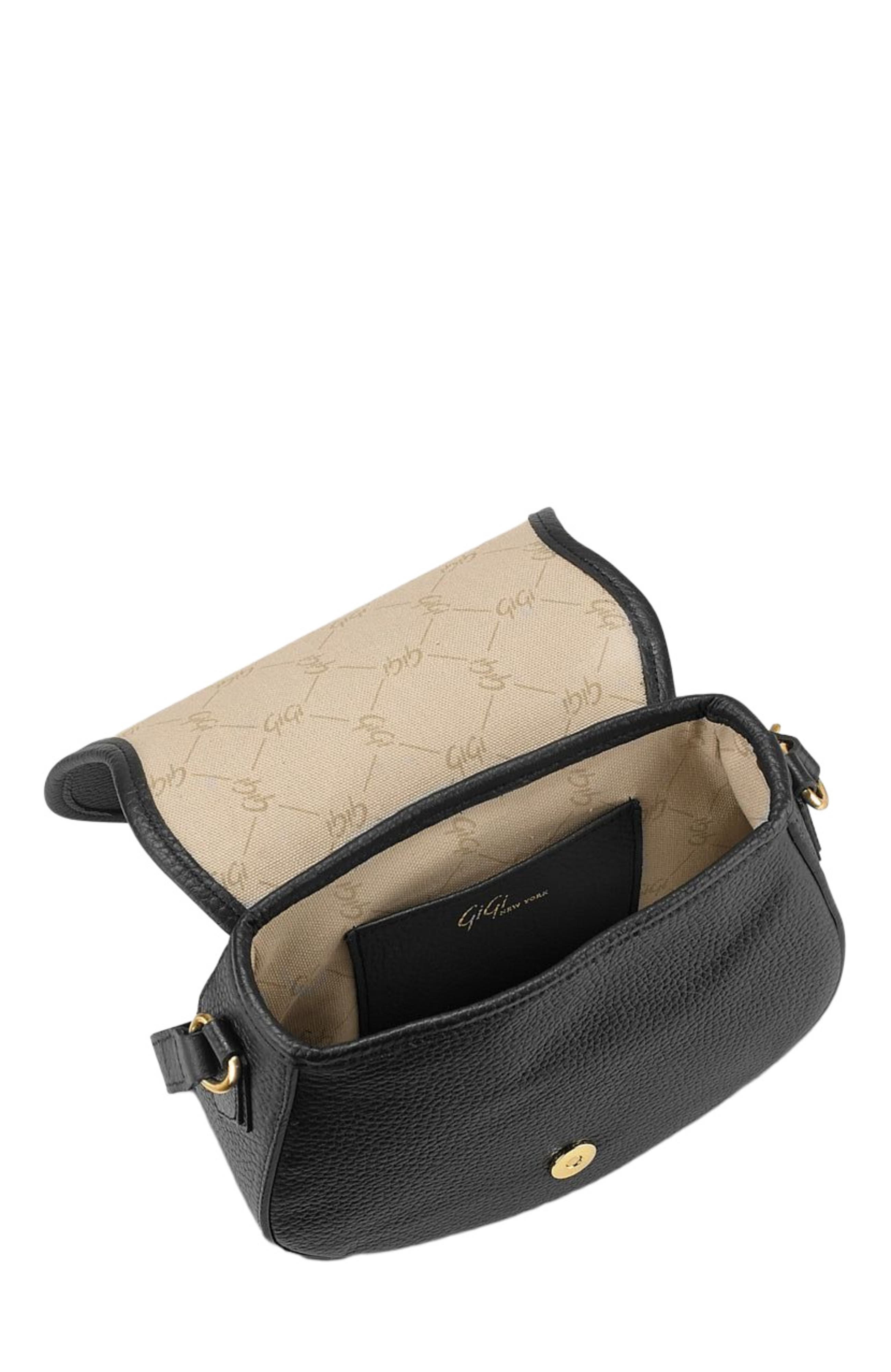 GiGi New York JENNI SADDLE BAG, Alternate, color, Black