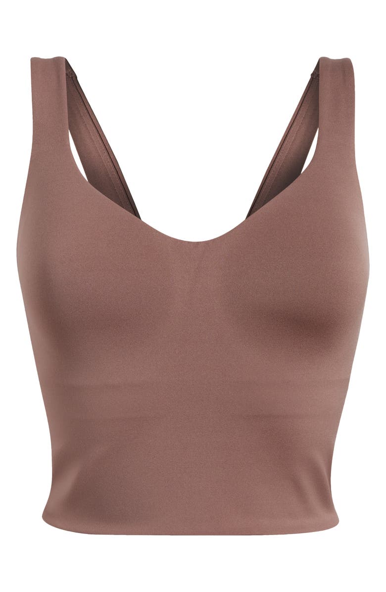 Nike Seamless Padded Sports Tank, Alternate, color, Smokey Mauve/ White
