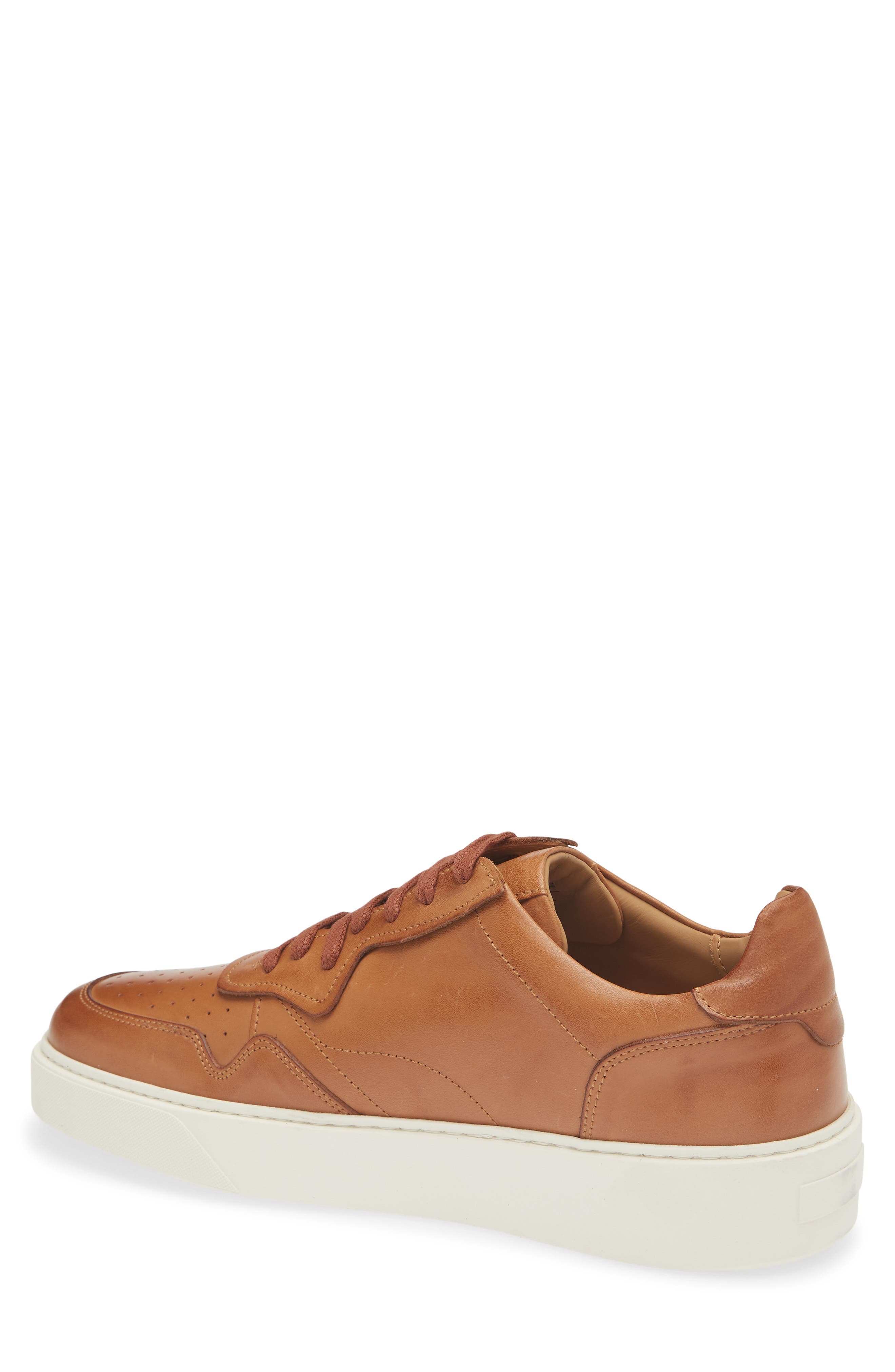 Dino Leather Sneaker, Alternate, color, COGNAC