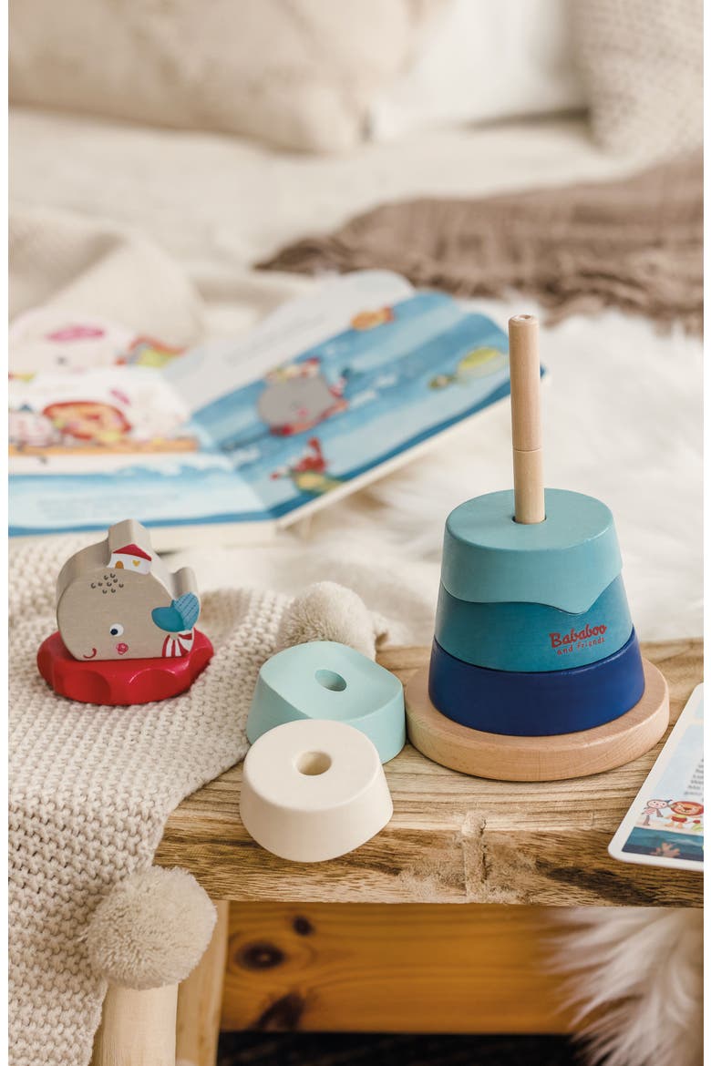 Wilma Whale Stacking Toy, Alternate, color, Blue