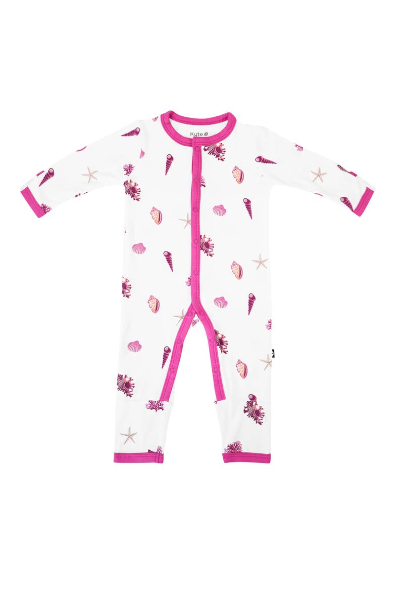 Raspberry Shell Romper, Main, color, RASPBERRY SHELL