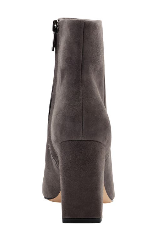 Marc Fisher Ltd Yanara Leather Zip Booties In Gray