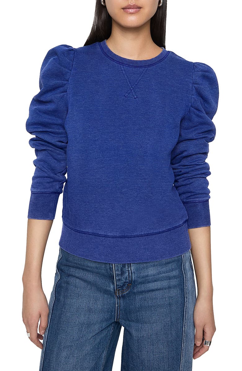 Rebecca Minkoff Janine Puff Sleeve Sweatshirt, Main, color, Twilight