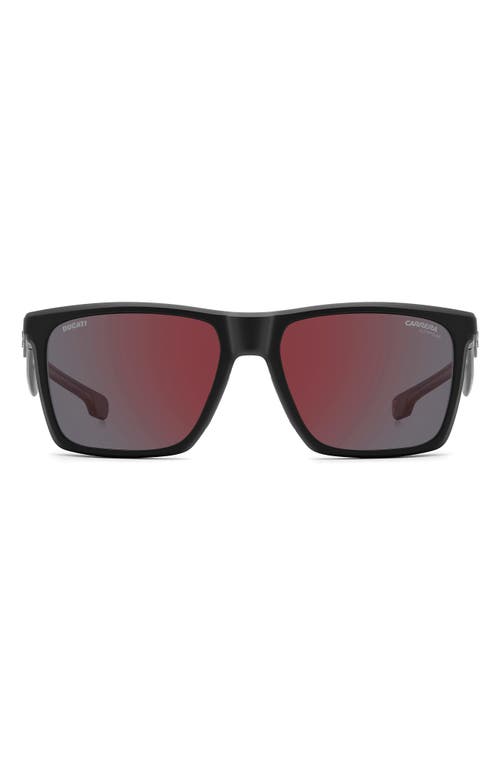 Carrera Eyewear 57mm Polarized Rectangular Sunglasses In Multi