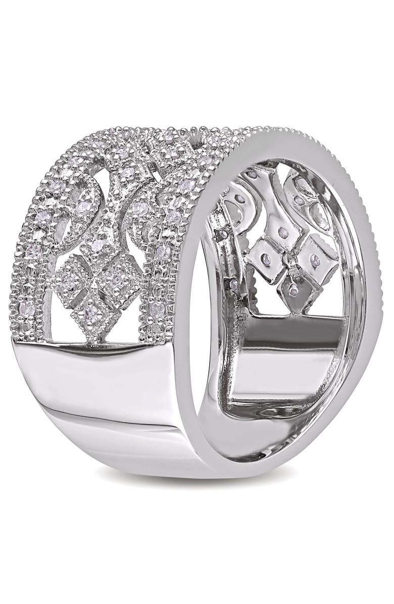 Julianna B. Diamond Vintage Ring Sterling Silver, Alternate, color, Sterling Silver