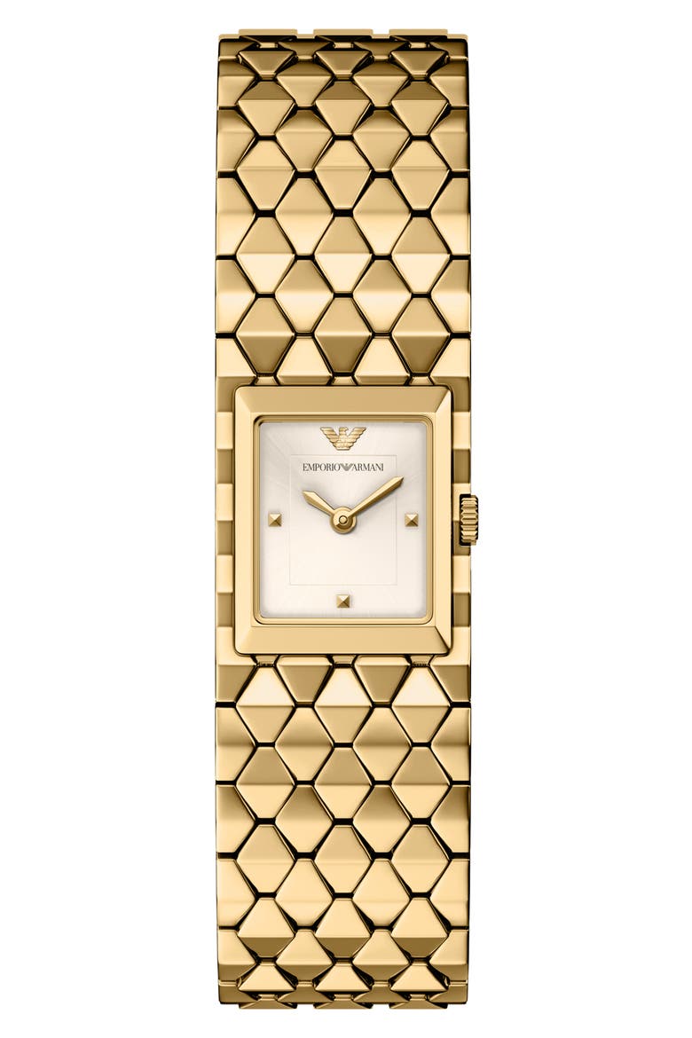 Embedded Case Bracelet Watch, 20mm x 31mm, Main, color, GOLD