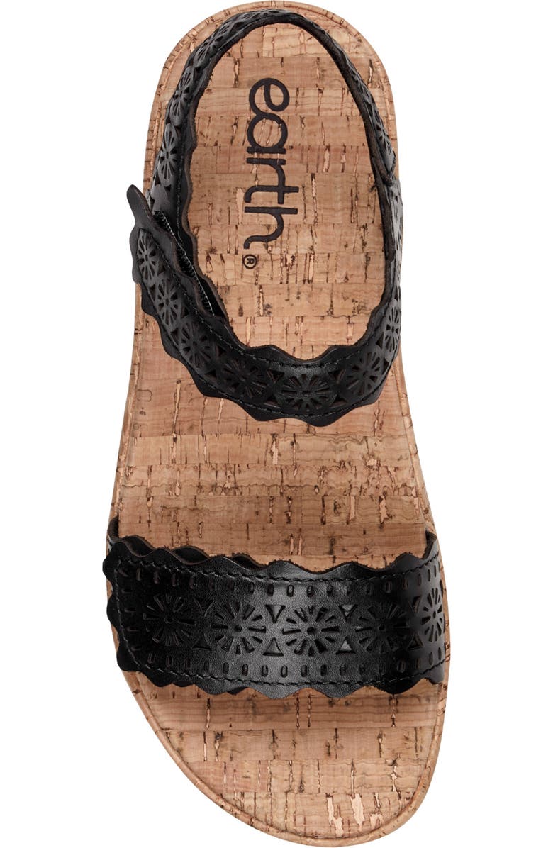 Earth<sup>®</sup> Slata Ankle Strap Platform Sandal, Alternate, color, Black