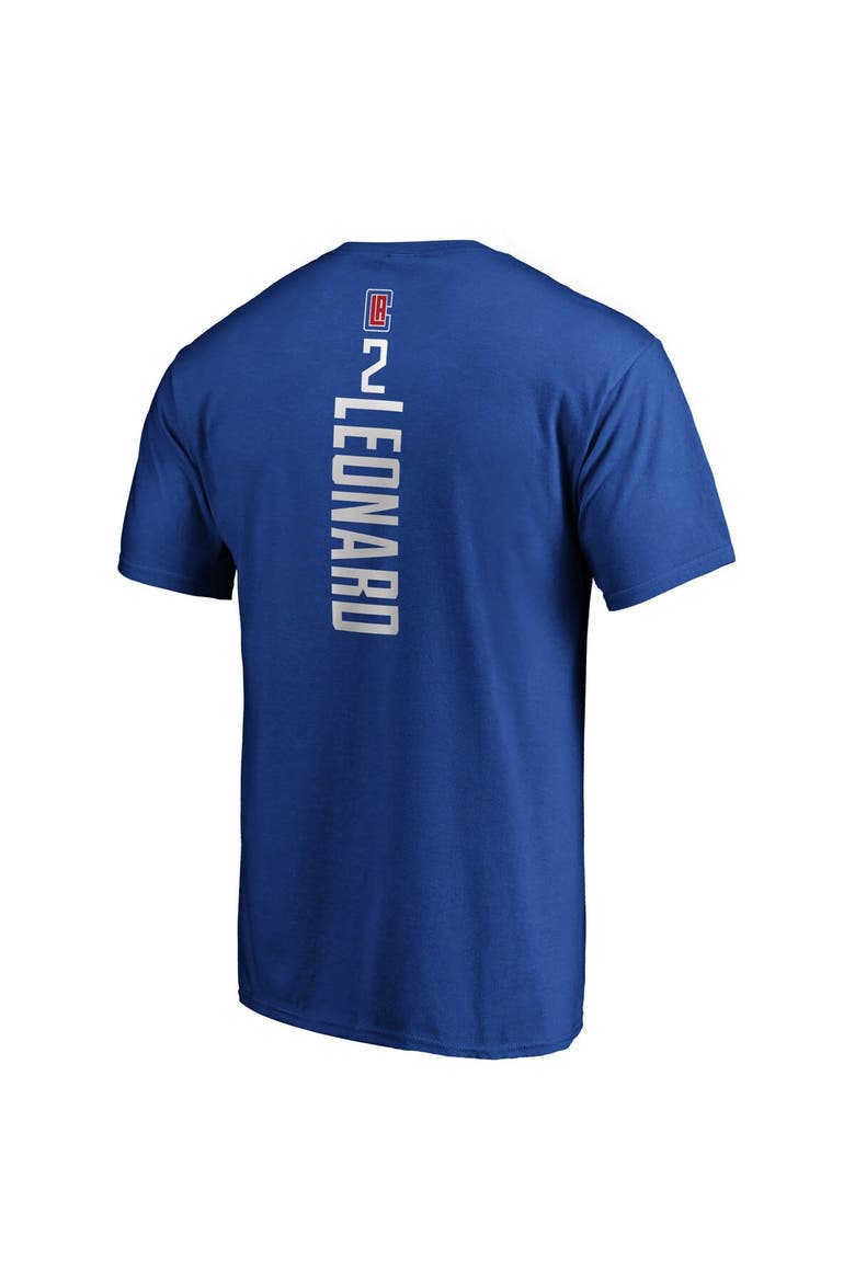 Men's Fanatics Branded Kawhi Leonard Blue LA Clippers Playmaker Name & Number T-Shirt, Alternate, color, Royal