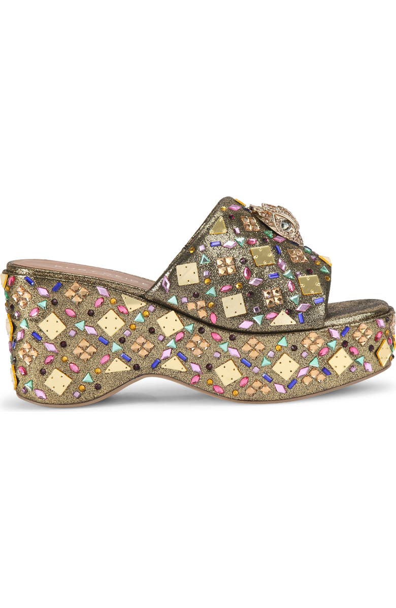 Kurt Geiger London Kensington Lamé Platform Sandal, Main, color,