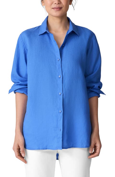 Blue Petite Tops | Nordstrom