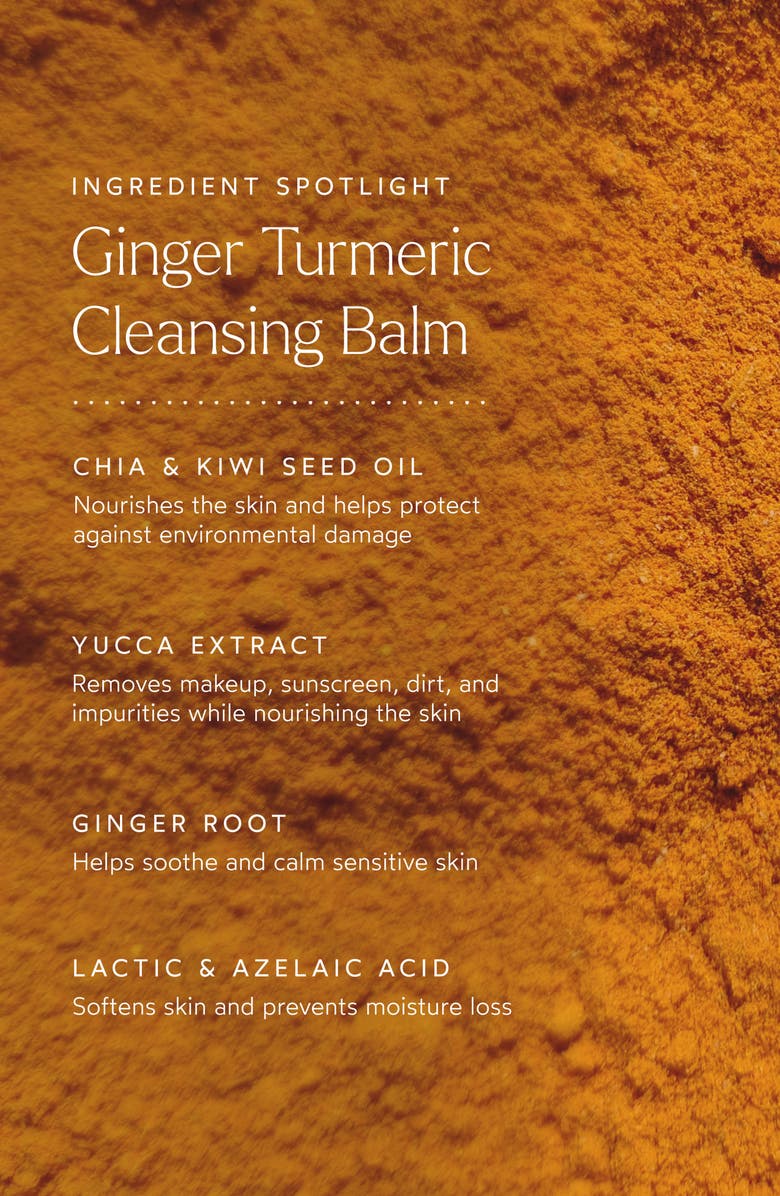 True Botanicals Ginger Turmeric Cleansing Balm (Nordstrom Exclusive) $127 Value, Alternate, color, 