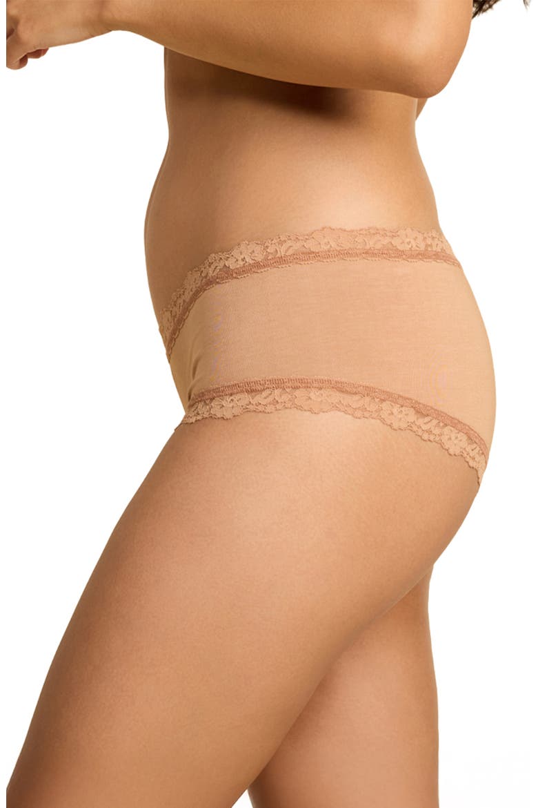 Stretch Supima® Cotton Boyshorts, Alternate, color, SUNTAN