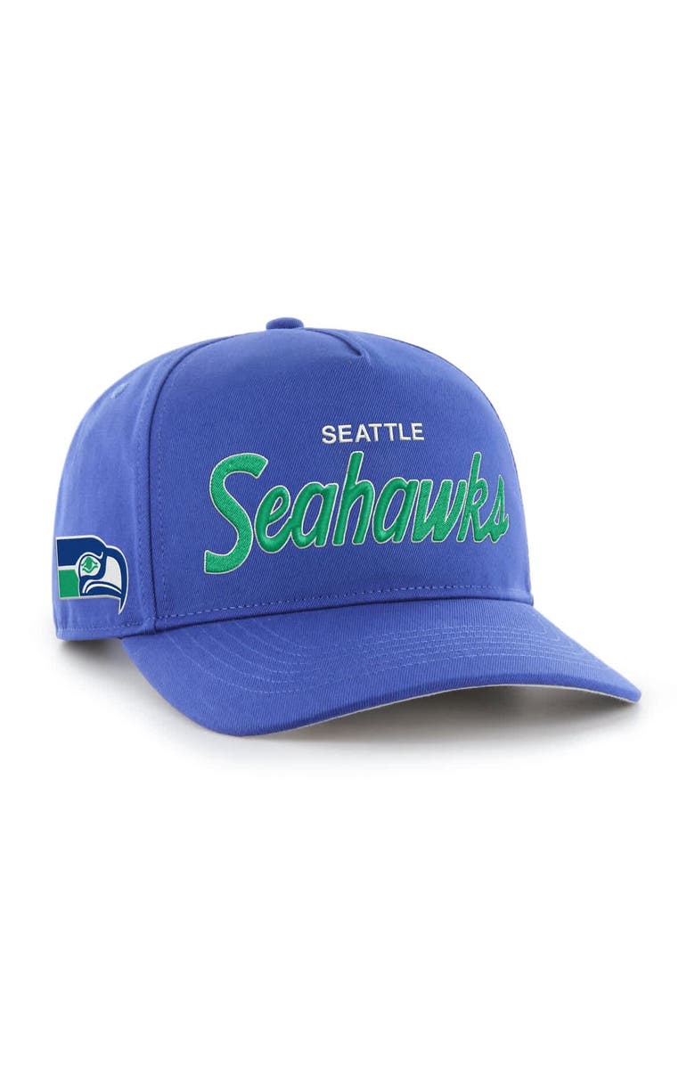 '47 Men's '47 Royal Seattle Seahawks Crosstown Throwback Hitch Adjustable Hat, Main, color, Royal