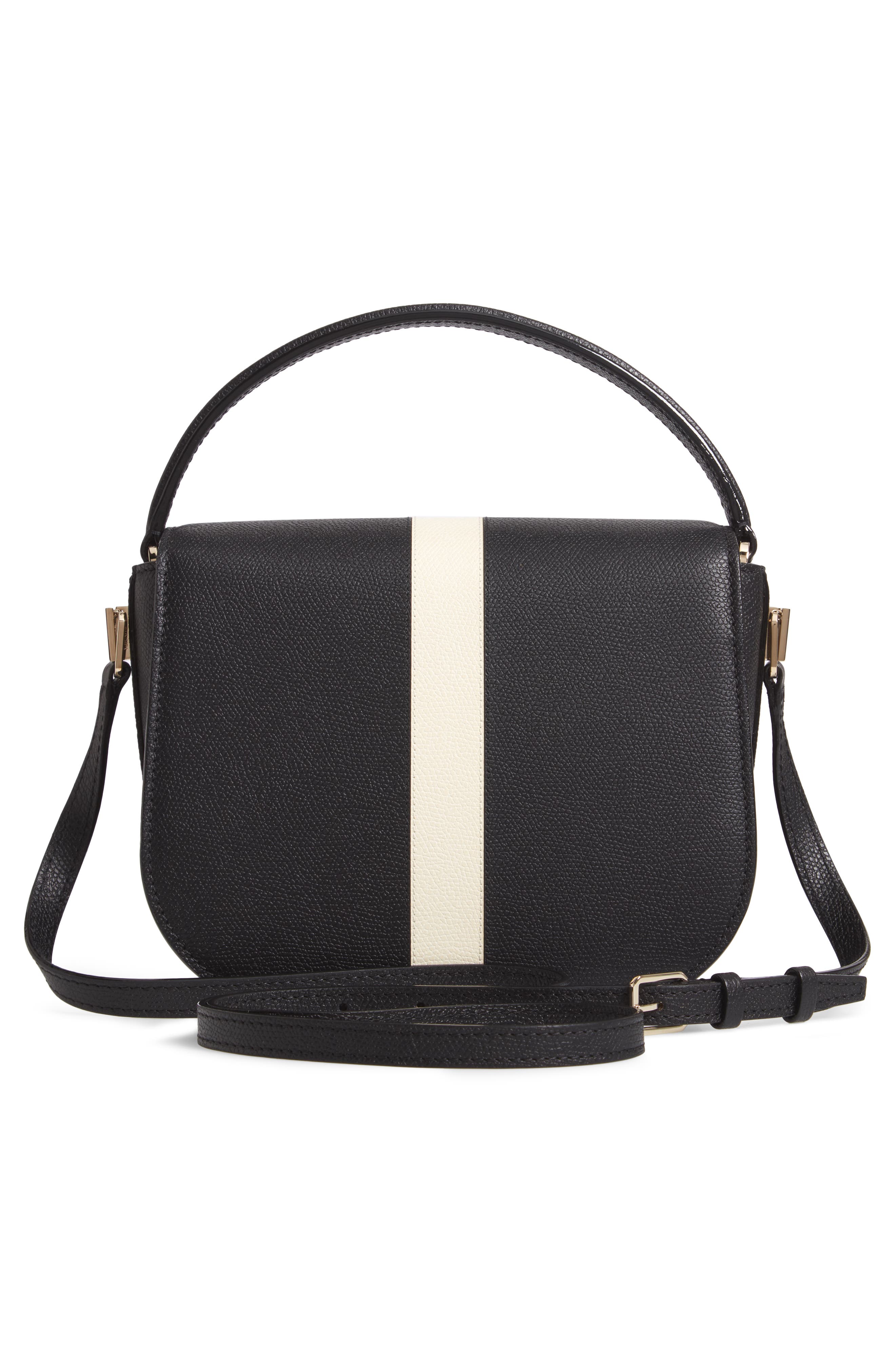 Valextra Iside Stripe Top Handle Bag, Alternate, color, 