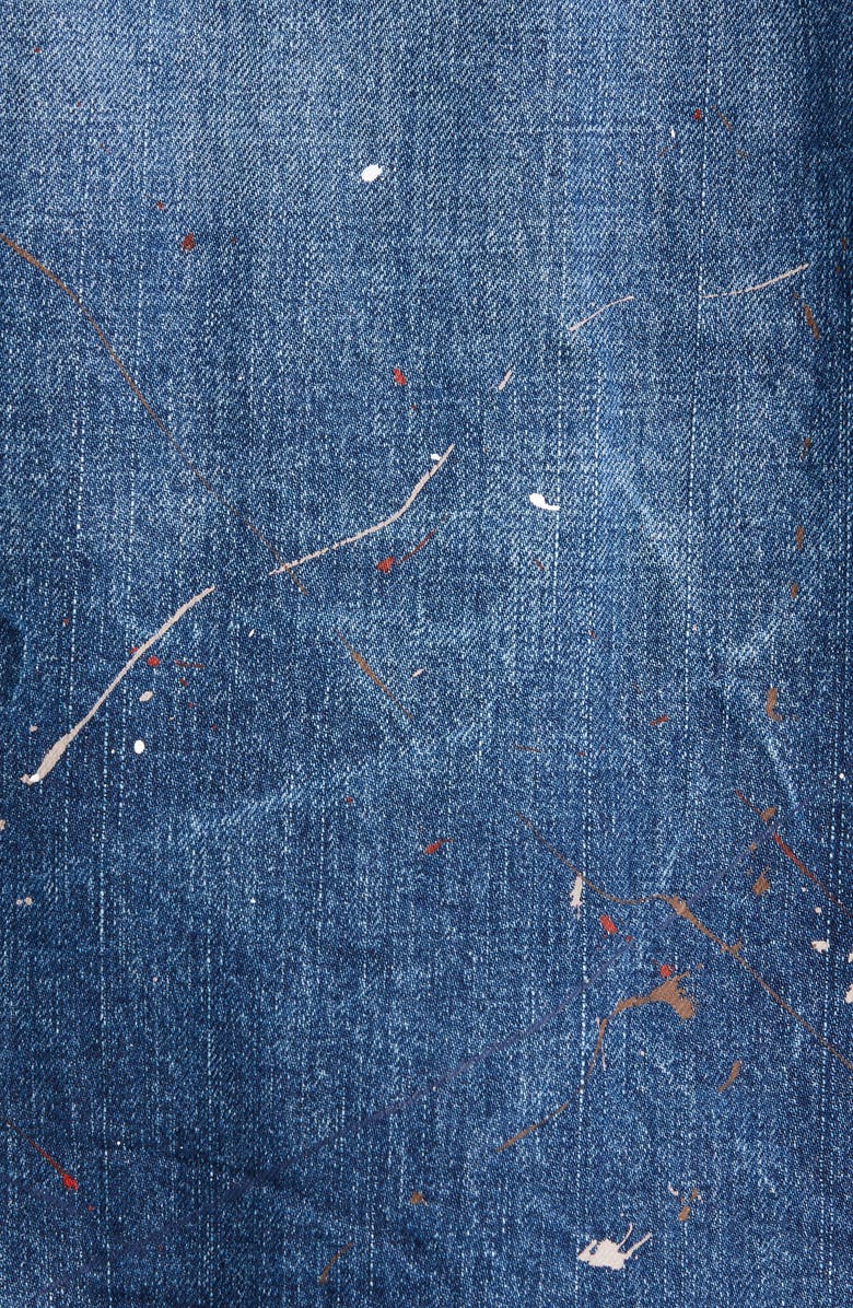 VISVIM SS 101 Dry Damaged 999 Denim Jacket, Alternate, color,