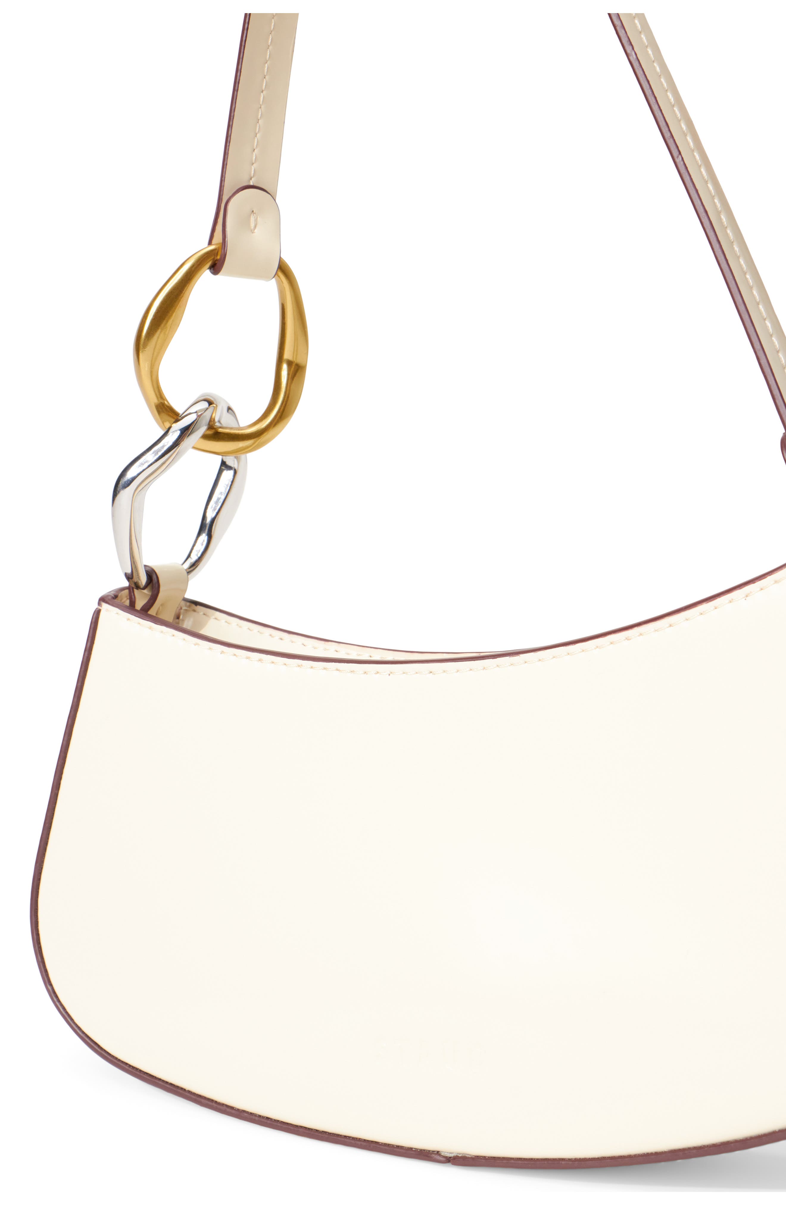 Ollie Leather Shoulder Bag, Alternate, color, CREAM
