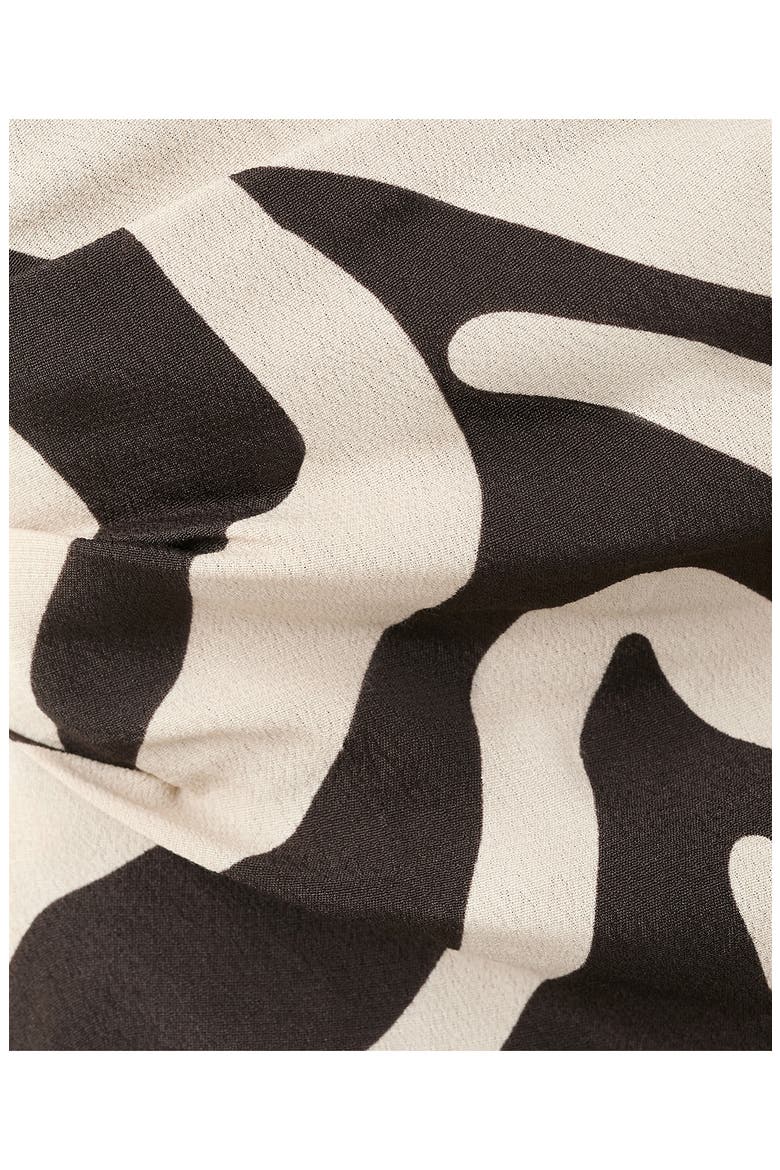 Zebra Print Beaded One Shoulder Top, Alternate, color, BROWN