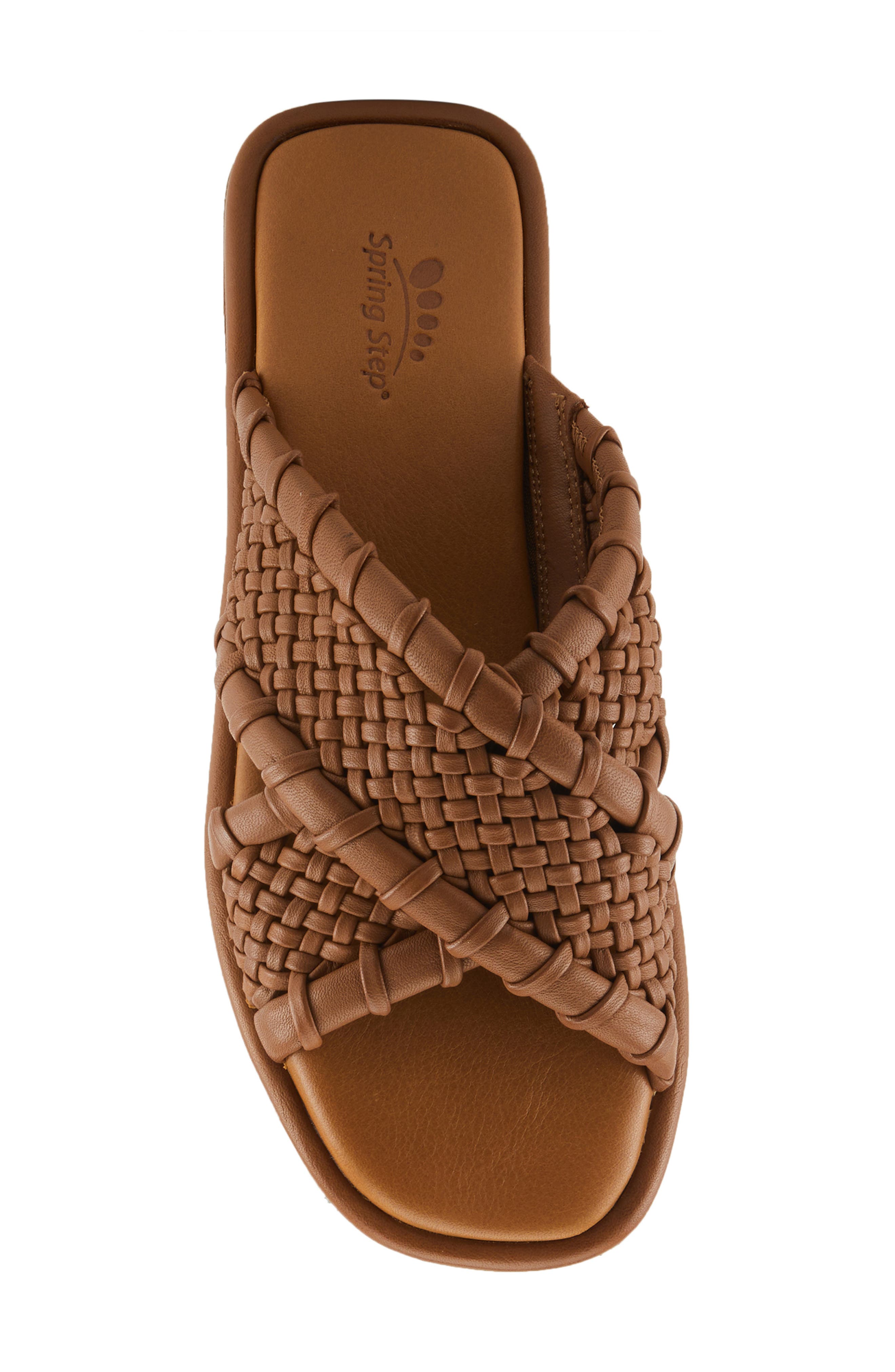 Spring Step Montauk Slide Sandal, Alternate, color, Brown