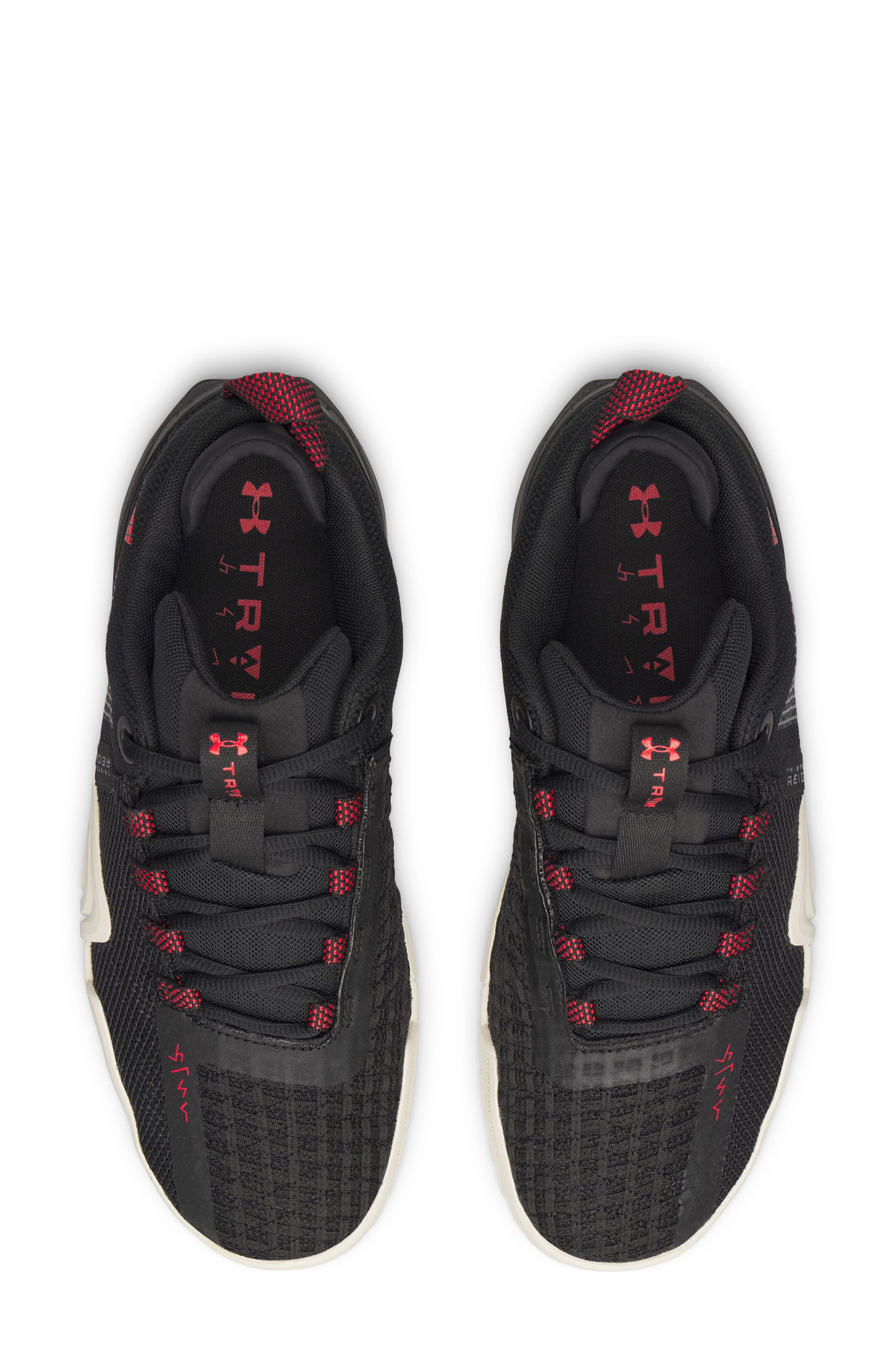 UA TriBase Reign 6 Training Shoe, Alternate, color, BLACK / WINTER WHITE