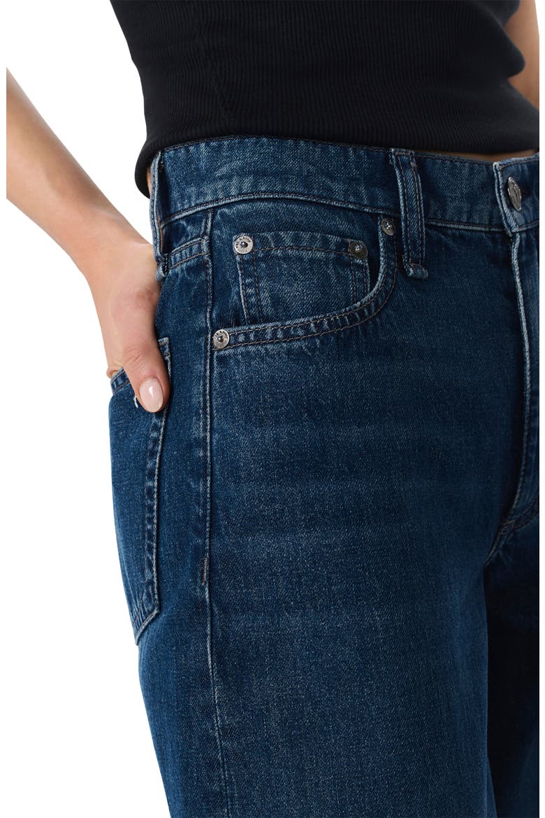 Sofie Jewel Cuff High Waist Ankle Wide Leg Jeans, Alternate, color, DAWN JEWEL