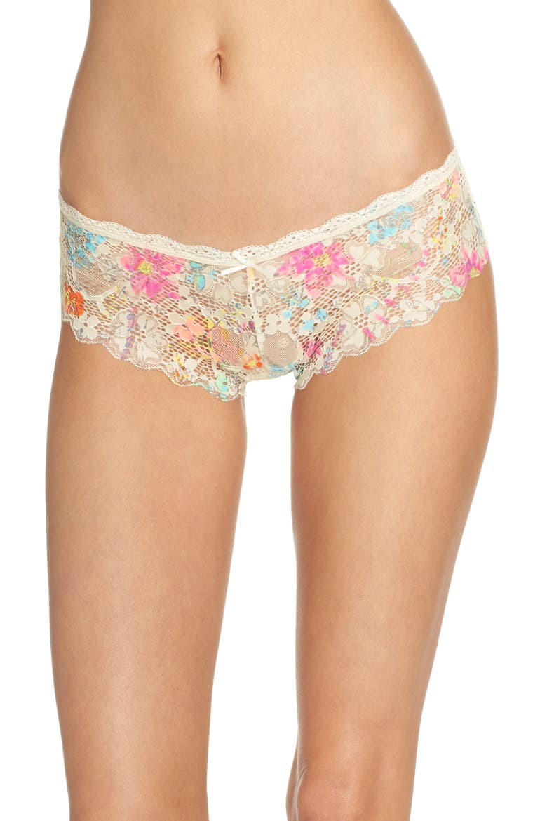 Intimates Camellia Hipster Briefs, Main, color, MACRAME FLORAL