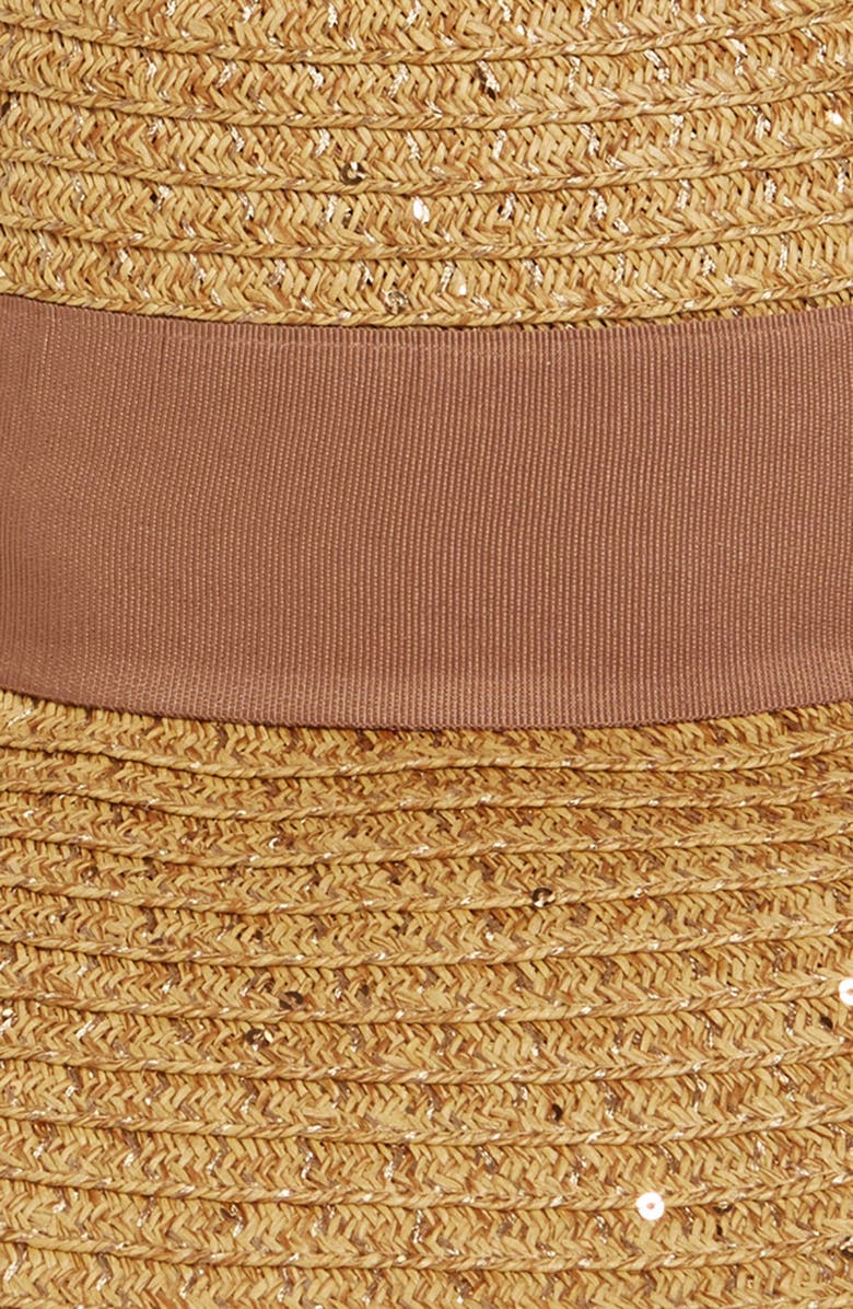 Nordstrom Sequin Floppy Straw Hat, Alternate, color,