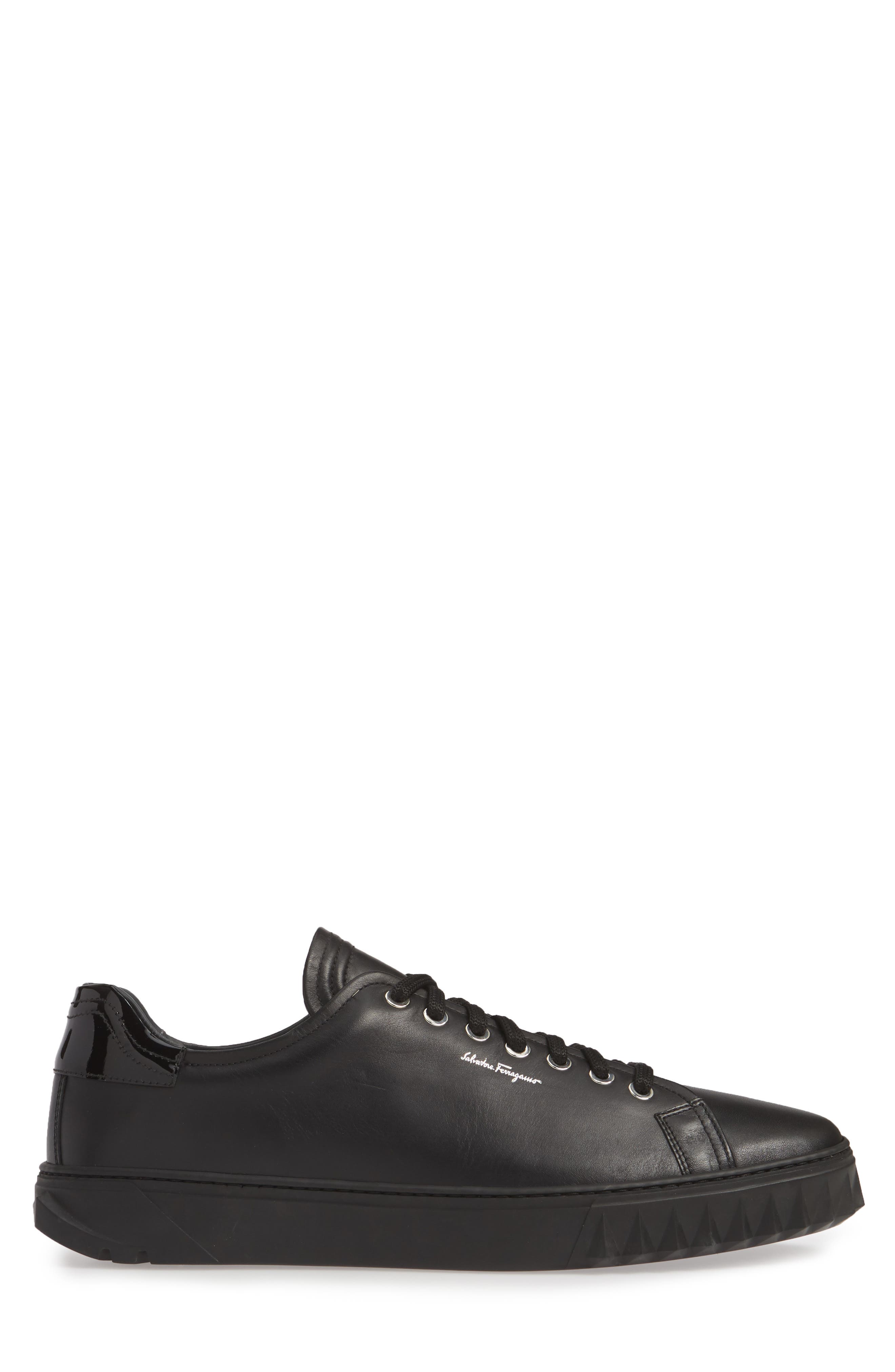 Salvatore Ferragamo Cube Sneaker, Alternate, color, NERO/BLACK