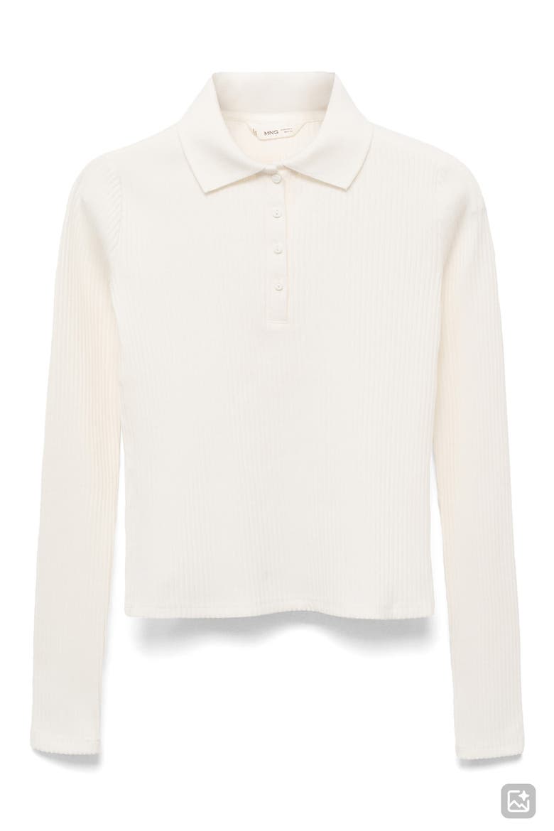 Cotton Rib Polo, Alternate, color, OFF WHITE