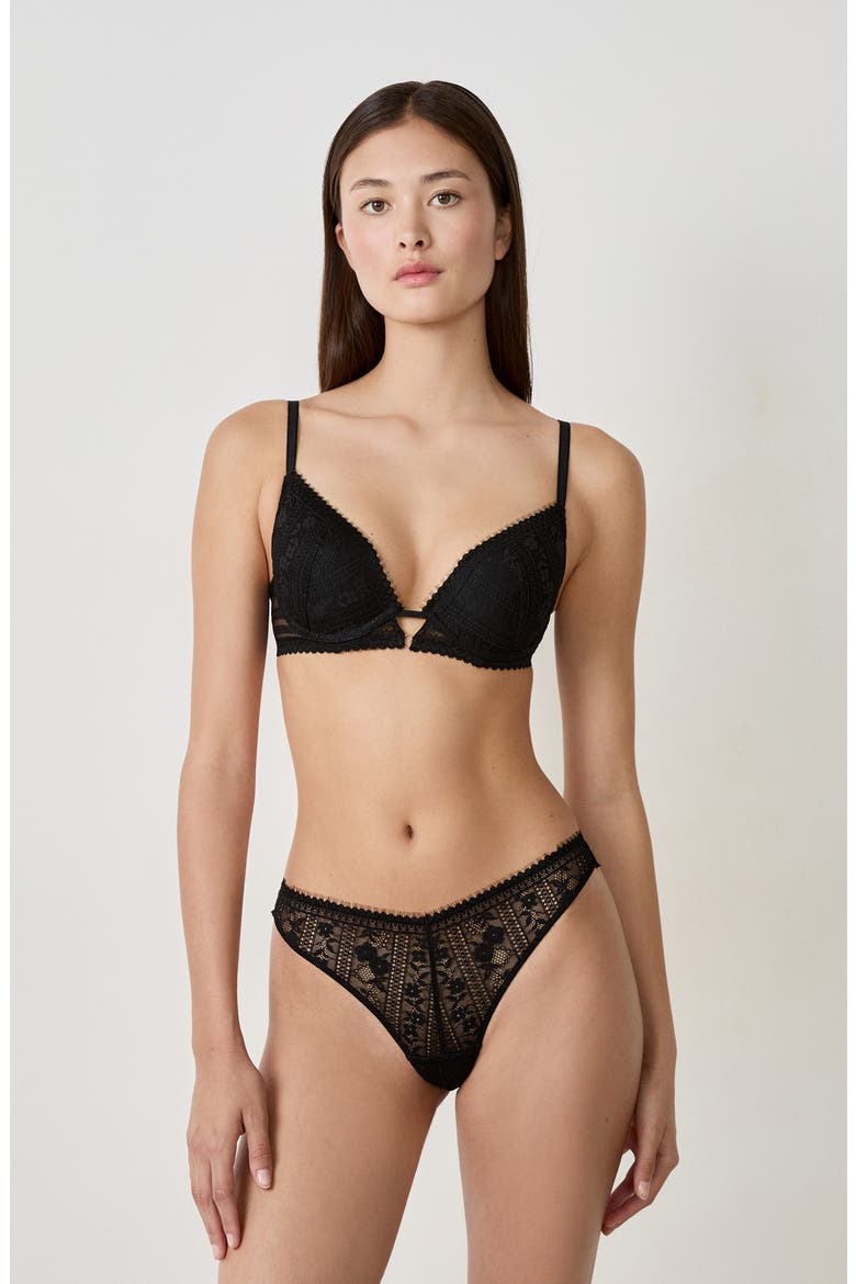 Aura N°2 Classique Underwire Bra, Alternate, color, BLACK