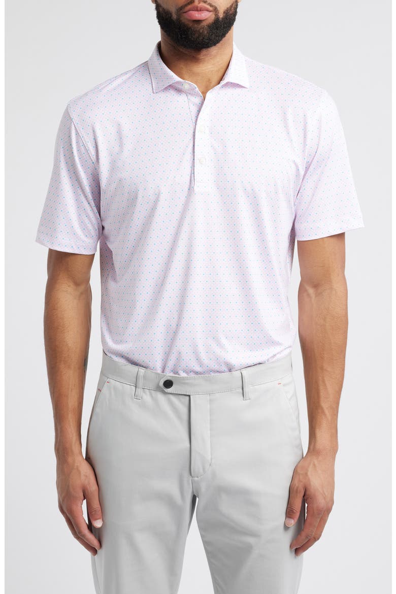 Maxim Dot Print PREP-FORMANCE Golf Polo, Main, color, PORTO PINK