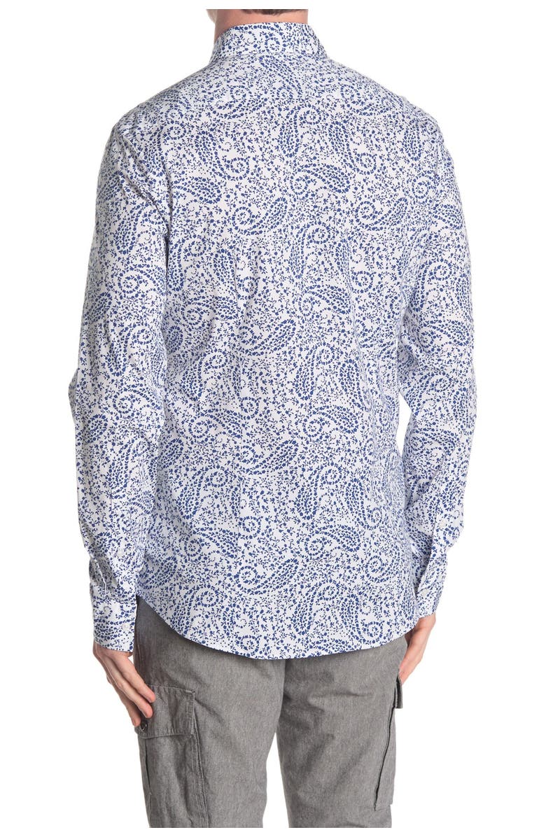 Michael Kors Paisley Print Stretch Dress Shirt, Alternate, color, 