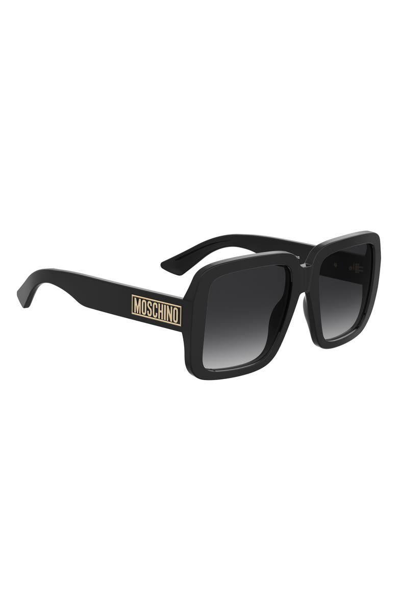 Moschino 55mm Gradient Square Sunglasses, Alternate, color,