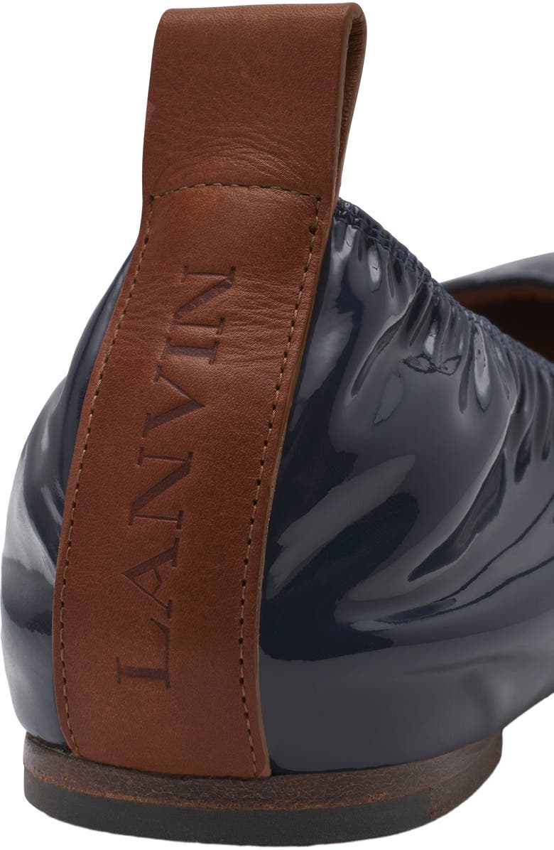 Lanvin The Ballerina Flat In Patent Leather, Alternate, color,